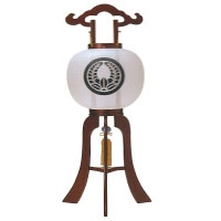 盆提灯 家紋入提灯 10号総花梨 25W白 7営業日以内に発送　