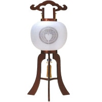 盆提灯 家紋入提灯 特10号総花梨 25W白 7営業日以内に発送　