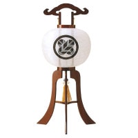 盆提灯 家紋入提灯 12号総紫檀 25W白 7営業日以内に発送　