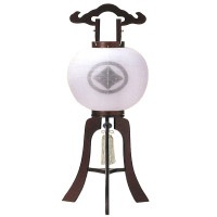 盆提灯 家紋入提灯 11号紫檀 25W白 7営業日以内に発送　