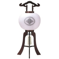 盆提灯 家紋入提灯 12号紫檀 25W白 7営業日以内に発送　