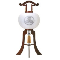 盆提灯 家紋入提灯 12号総紫檀 25W白 7営業日以内に発送　