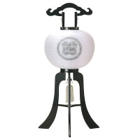 盆提灯 家紋入提灯 11号漆黒 25W白 7営業日以内に発送　