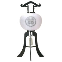 盆提灯 家紋入提灯 12号漆黒 25W白 7営業日以内に発送　