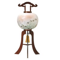 盆提灯 銘木行灯 12号麻生総紫檀 25W白 7営業日以内に発送　