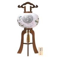 盆提灯 家紋入提灯 9号華月けやき 10W白 7営業日以内に発送　