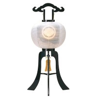 盆提灯 家紋入提灯 11号白雲本塗 25W白 7営業日以内に発送　