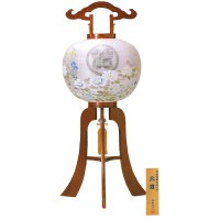 盆提灯 家紋入提灯 12号高雄けやき 25W白 7営業日以内に発送　