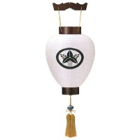 盆提灯 家紋入提灯 天上紫檀 7営業日以内に発送　