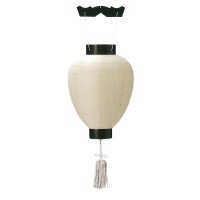 盆提灯 創作提灯 特選本美濃和紙本塗 無地 25W白 7営業日以内に発送　