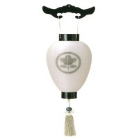 盆提灯 家紋入提灯 天上漆黒 7営業日以内に発送　