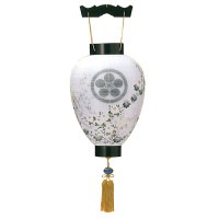 盆提灯 家紋入提灯 特選丹波黒檀 7営業日以内に発送　