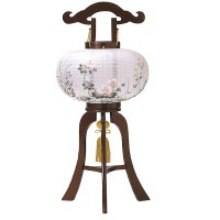 盆提灯 銘木行灯 8号秩父 15Wクリア 廻転 回転灯 7営業日以内に発送　