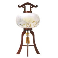 盆提灯 銘木行灯 8号美原ワイン 10W白 7営業日以内に発送　