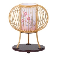 盆提灯 ミニサイズ 姫あかり 白木 廻転灯 モダン盆提灯 7営業日以内に発送　