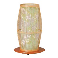 盆提灯 創作提灯 京竹2号白木 25Wクリア 廻転 7営業日以内に発送　