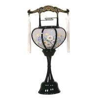 盆提灯 霊前灯 張特小 絵 15Wクリア 7営業日以内に発送　