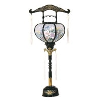盆提灯 霊前灯 張3号 絵 15Wクリア 7営業日以内に発送　