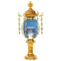 盆提灯 霊前灯 水明灯2号 ゴールド 15Wクリア 一対 7営業日以内に発送　