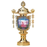 盆提灯 霊前灯 オーロラ灯3号 LED 一対 7営業日以内に発送　