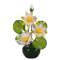 盆提灯 グランドルミナス R STD ハス四花 LED 7営業日以内に発送　