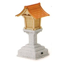 盆提灯 春日灯籠石目5号LED 電池式 PC 7営業日以内に発送　