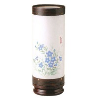 盆提灯 創作提灯 長良の里 桔梗紫檀調 40Wクリア 廻転 7営業日以内に発送　