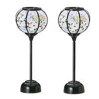 盆提灯 コードレス 御灯明8号秋草ダイオード LED 一対 7営業日以内に発送　