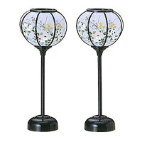 盆提灯 コードレス 御灯明9号秋草ダイオード LED 一対 7営業日以内に発送　