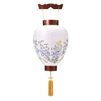 盆提灯 御所提灯 吊 別上桜 吊り提灯 7営業日以内に発送　