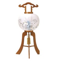 盆提灯 銘木行灯 10号古鏡けやき 25Wクリア 廻転 回転灯 7営業日以内に発送　