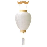 盆提灯 御所提灯 吊 太極紋天柾 吊り提灯 7営業日以内に発送　