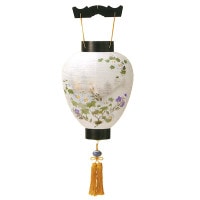 盆提灯 御所提灯 吊 天上長友黒檀 吊り提灯 7営業日以内に発送　