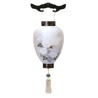 盆提灯 御所提灯 吊 特選若狭黒檀 吊り提灯 7営業日以内に発送　