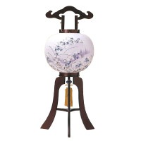 盆提灯 盆提灯 銘木行灯 10号津和野ワイン コードレス HiLED 7営業日以内に発送　