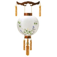 盆提灯 御殿丸 尺二丸若葉けやき 吊り提灯 7営業日以内に発送　