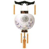 盆提灯 御殿丸 尺二丸植田紫檀 吊り提灯 7営業日以内に発送　