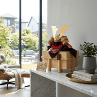 五月人形 兜飾り 8号 純金箔消赤無双竹雀 金沢箔純金箔押兜 純金鍍金金具 横幅26cm