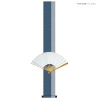 掛け軸 床の間 モダン 和風 色紙 和風掛 コレクション 扇子掛 舞シリーズ 緞子デザイン扇子掛 紺 サイズ幅15.5cm 高さ125cm 表装裂地洛彩緞子 綿支那パー 紙箱収納 扇子は付属なし巨匠 複製画 1/15以降順次発送
