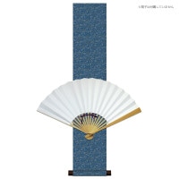 掛け軸 床の間 モダン 和風 色紙 和風掛 コレクション 扇子掛 舞シリーズ 緞子短尺扇子掛 紺 サイズ幅15.5cm 高さ80cm 表装裂地洛彩緞子 紙箱収納 扇子は付属なし巨匠 複製画 1/15以降順次発送