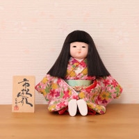 市松人形 齊藤公司作 5号 n23kt5-c1 横幅18cm