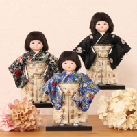 市松人形 齊藤公司作 5号 n23kt5-c5 横幅17cm