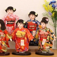 市松人形 齊藤公司作 8号 n23kt8-c1 横幅27cm