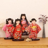 市松人形 齊藤公司作 8号 n23kt8-c3 横幅27cm