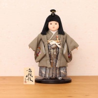 市松人形 齊藤公司作 8号 男の子 上頭 刺繍 b8c-03b-j 横幅27cm