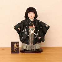 市松人形 齊藤公司作 9号 b9c-05d-aio 横幅30cm