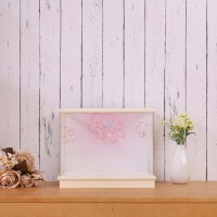 人形用 アクリルケース アイボリー四角ケース かぶせ式 コレクター フィギュア用 木目込み雛が飾れる 横幅27.5cm