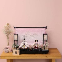 雛人形 親王飾り 二人雛 人形工房天祥 衣装着雛人形 衣装着春山 横幅75cm