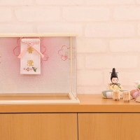 雛人形 名前旗 人形工房天祥オリジナル ぷち名前旗 ケース用 赤 ピンク ケース用名前札 横幅7.5cm