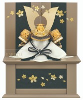 2024年 宝童新作 コンパクト 五月人形 兜飾り 収納飾り 紫段兜 6号